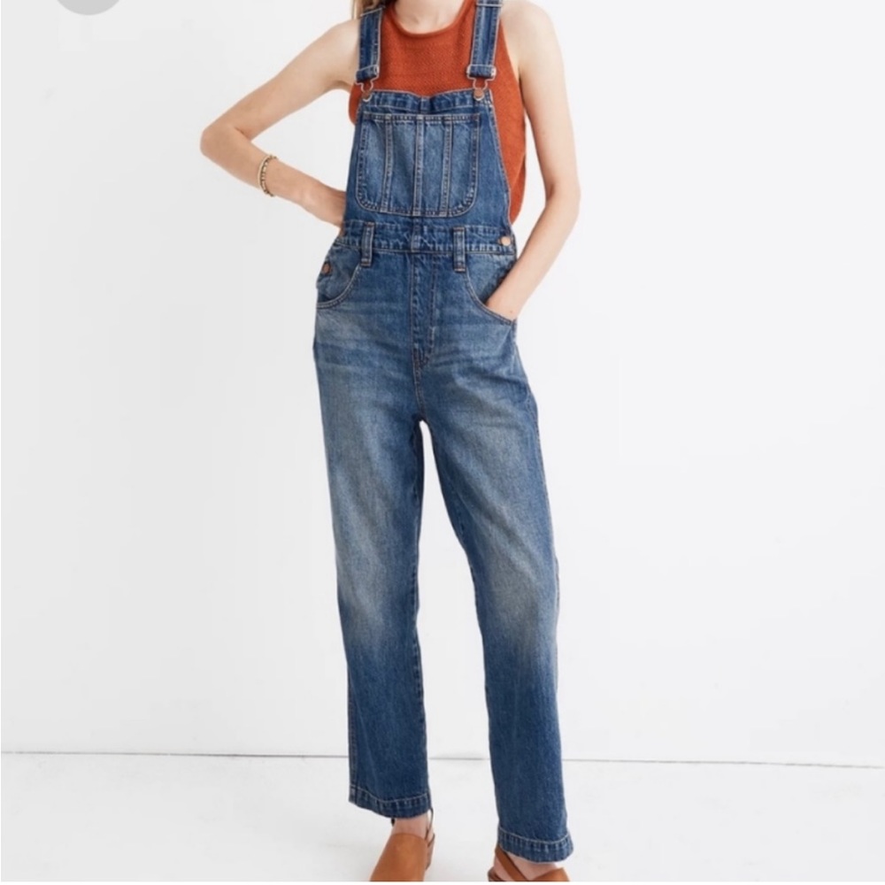 Madewell straight leg overalls